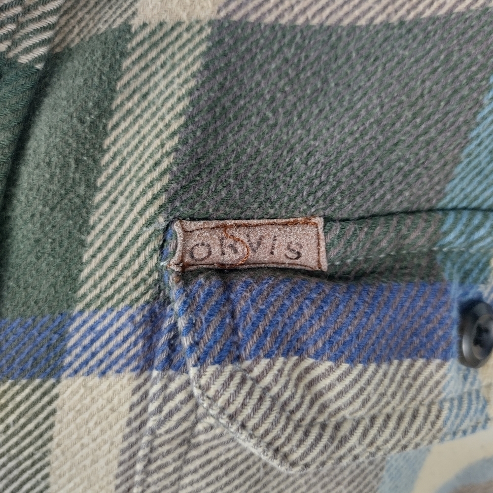 Orvis Men's Size Large Thermal Flannel Shirt Outdoor Cabin Wear - Picture 4 of 10
